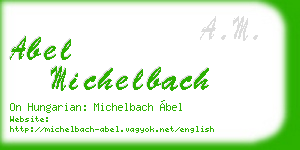 abel michelbach business card